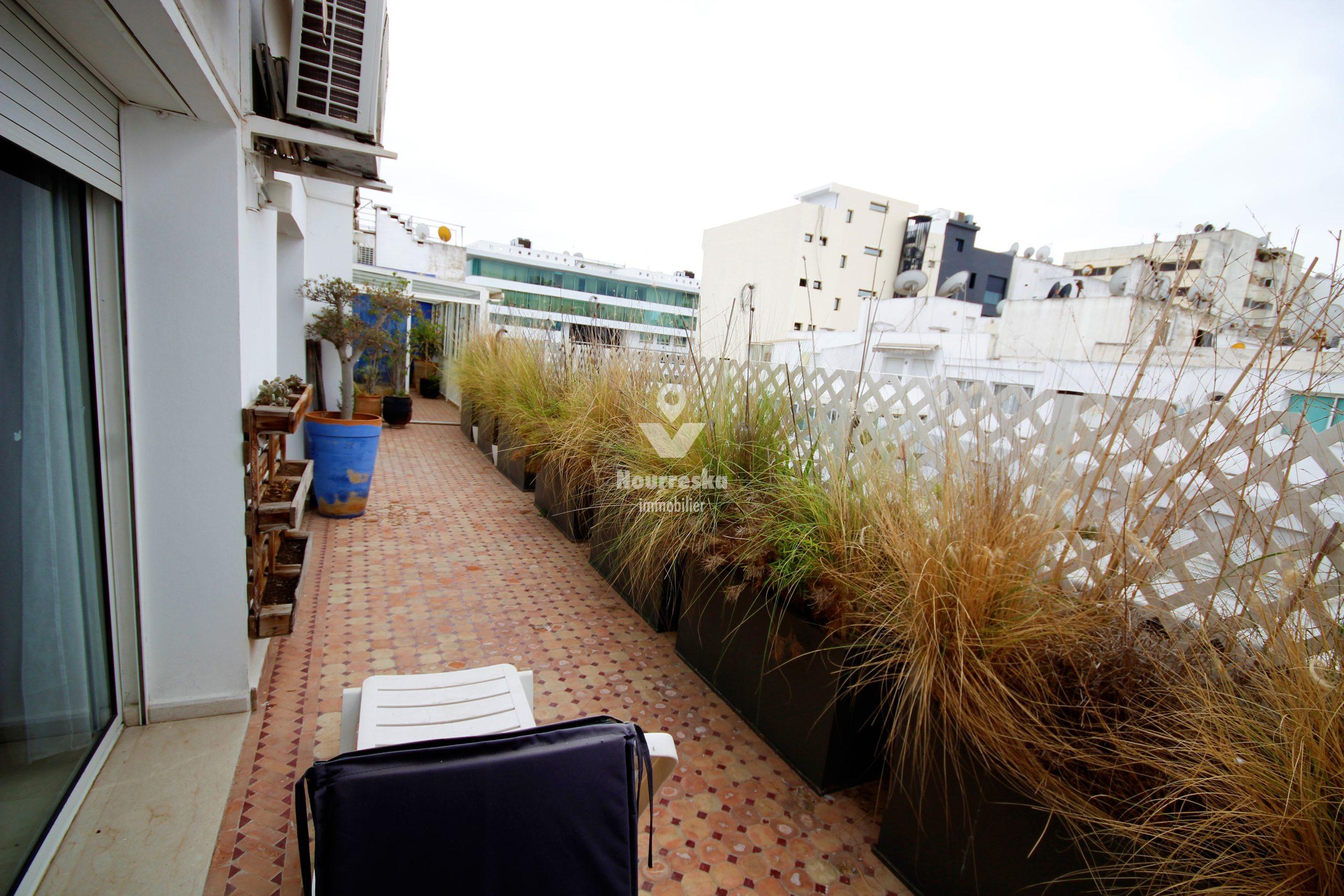Casablanca, Cœur de Racine Grand Luxe loue 200 m² 4 chambres+ Terrasse 60 m²